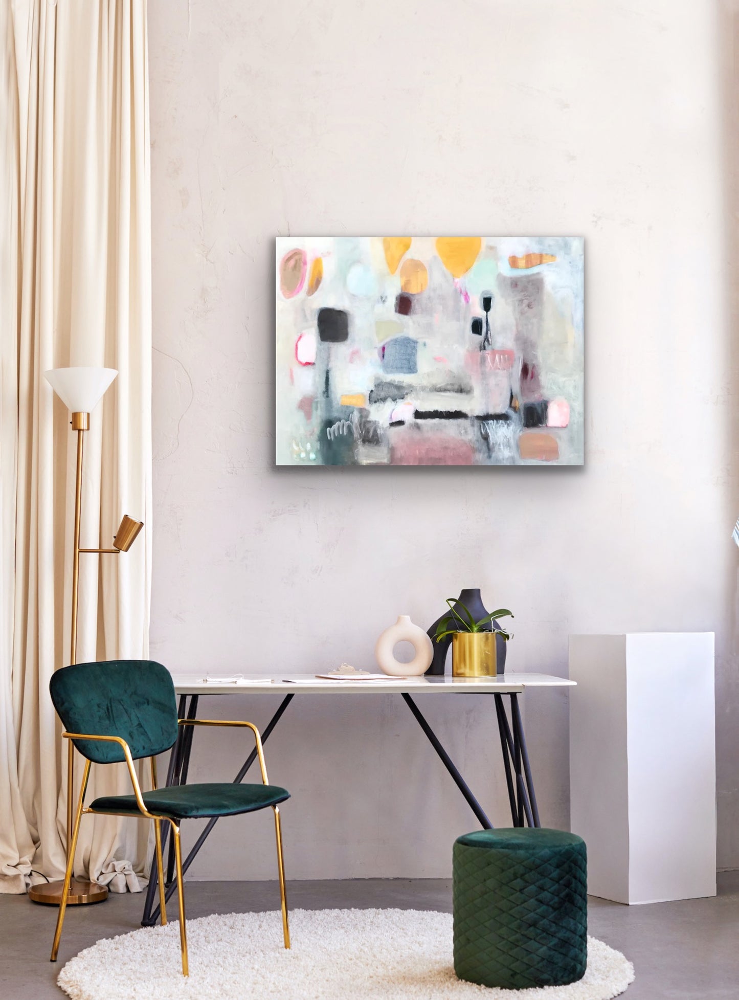 Hot Air Balloons - Original Painting on Canvas - 30 x 40 inches