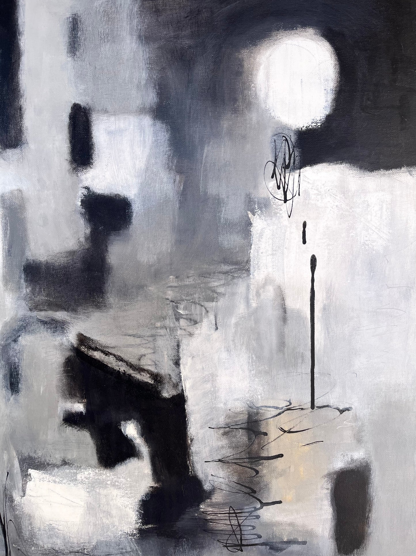 Moonshadow - Original Painting on Canvas - 18 x 24 inches