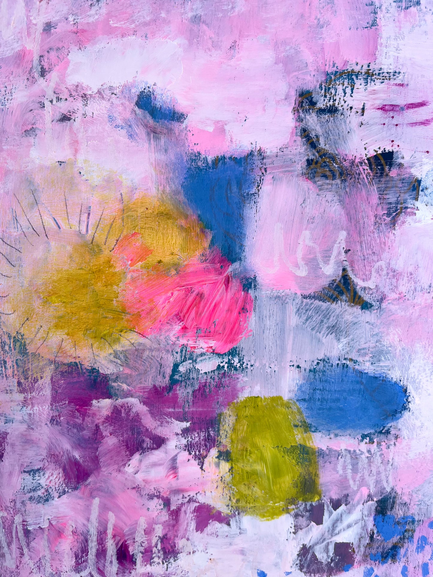 Sunshine Daydream - Original Painting on Wood - 8 x 10 inches - Spring Moments Mini Series
