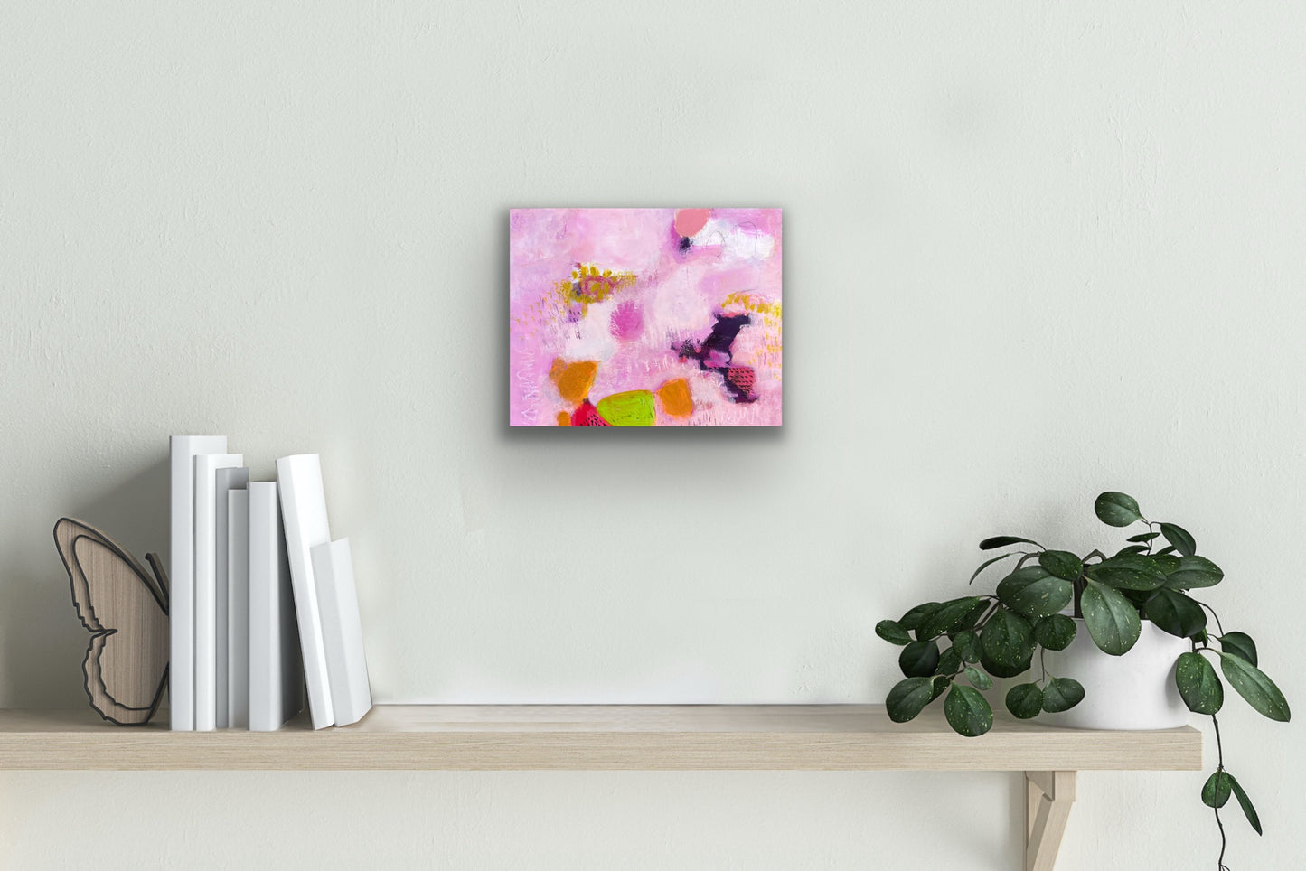 Strawberry Fields - Original Painting on Wood - 8 x 10 inches - Spring Moments Mini Series