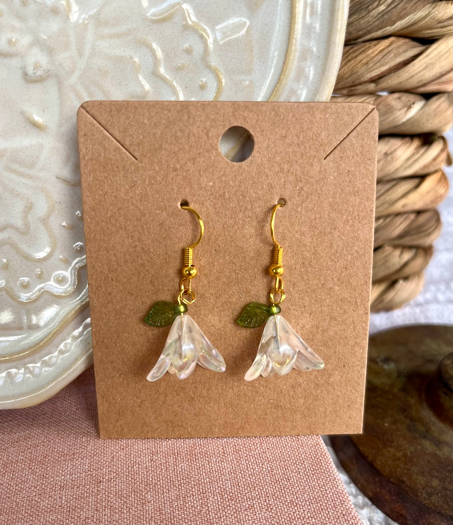 Flower Drop Earrings - Choose One Style