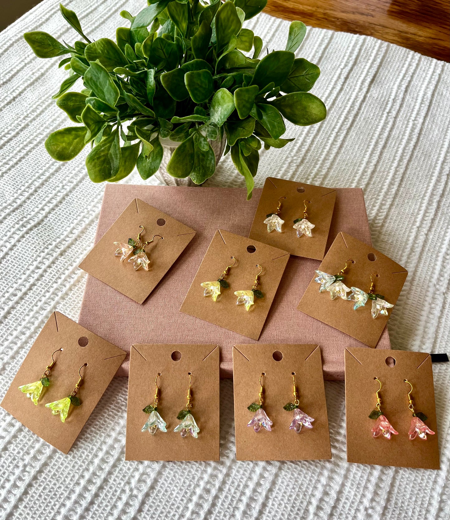 Flower Drop Earrings - Choose One Style