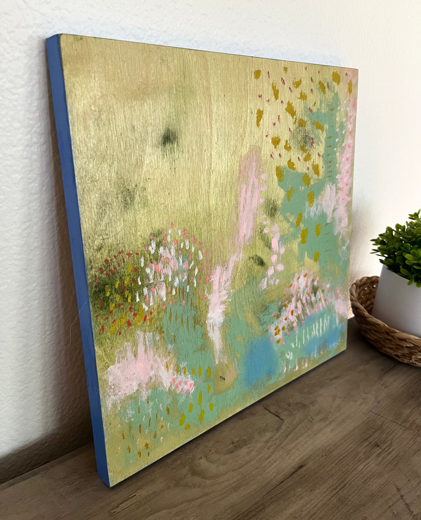 Meadow Afternoons - Original Painting on Wood - 12 x 12 inches