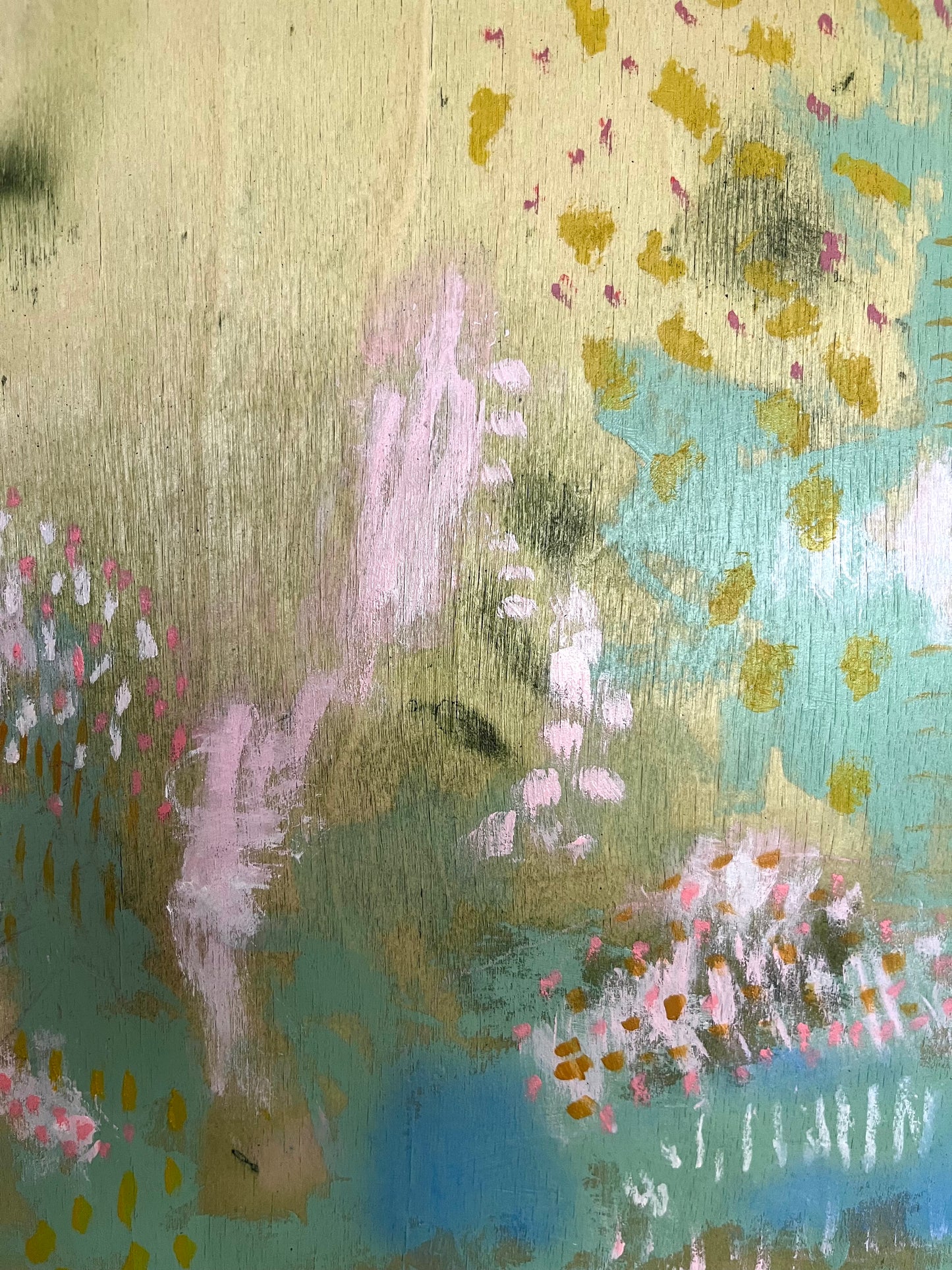 Meadow Afternoons - Original Painting on Wood - 12 x 12 inches