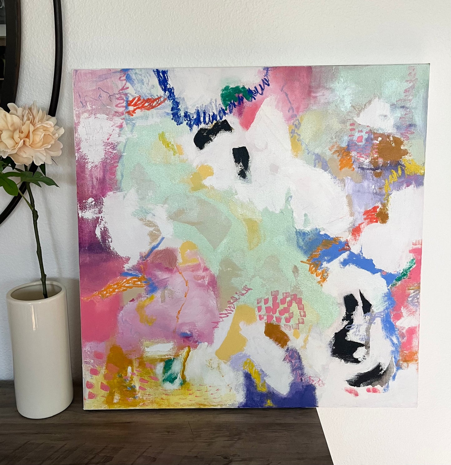 Memories of the Cove - Original Painting on Canvas - 24 x 24 inches