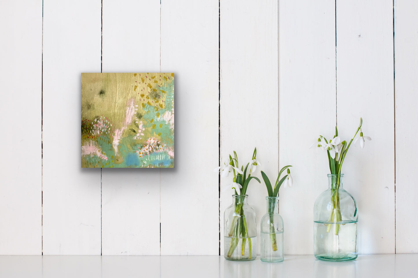 Meadow Afternoons - Original Painting on Wood - 12 x 12 inches