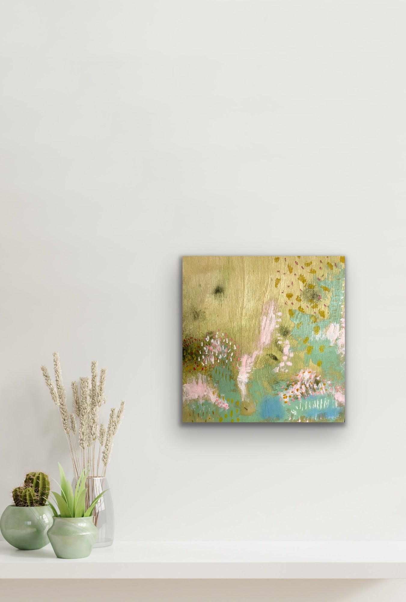 Meadow Afternoons - Original Painting on Wood - 12 x 12 inches