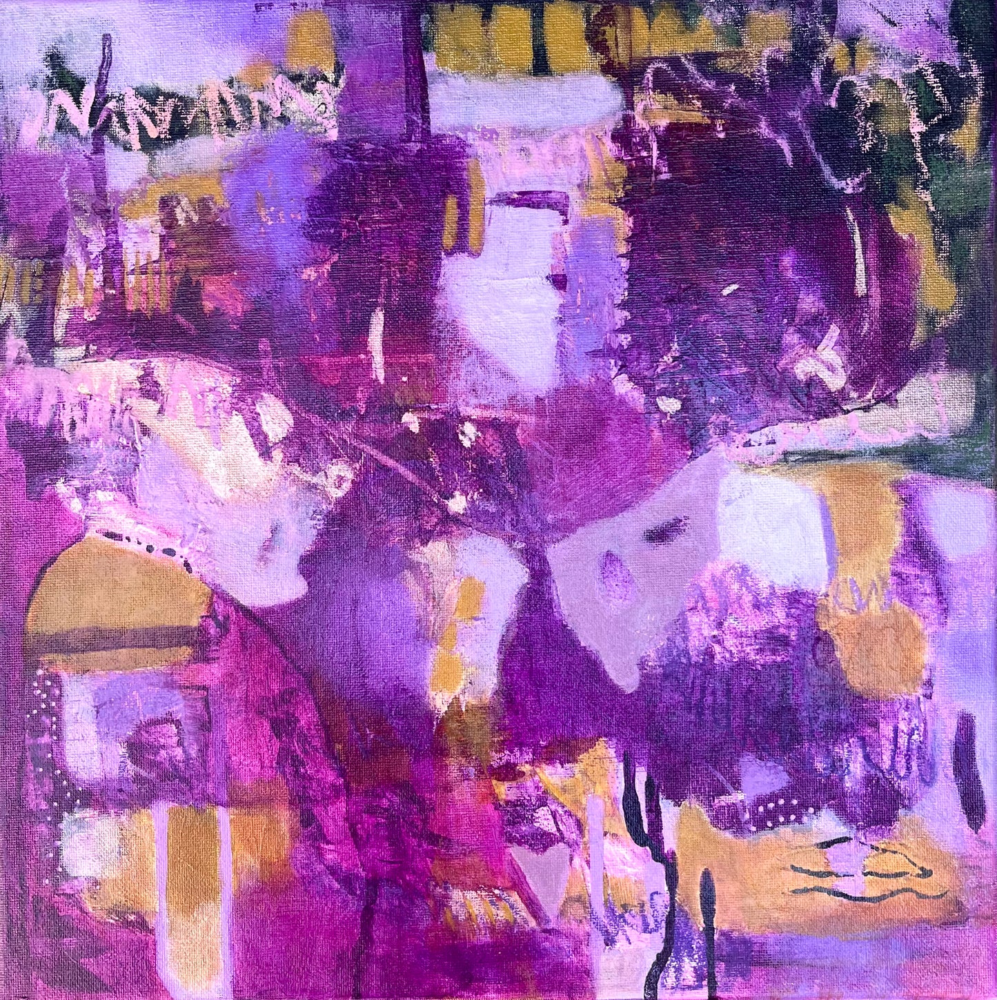 Speak Now - Original Painting on Canvas - 14 x 14 inches - The Taylor Swift Collection