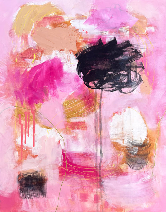 A Dance of Light and Shadow - Original Painting on Canvas - 16 x 20 inches