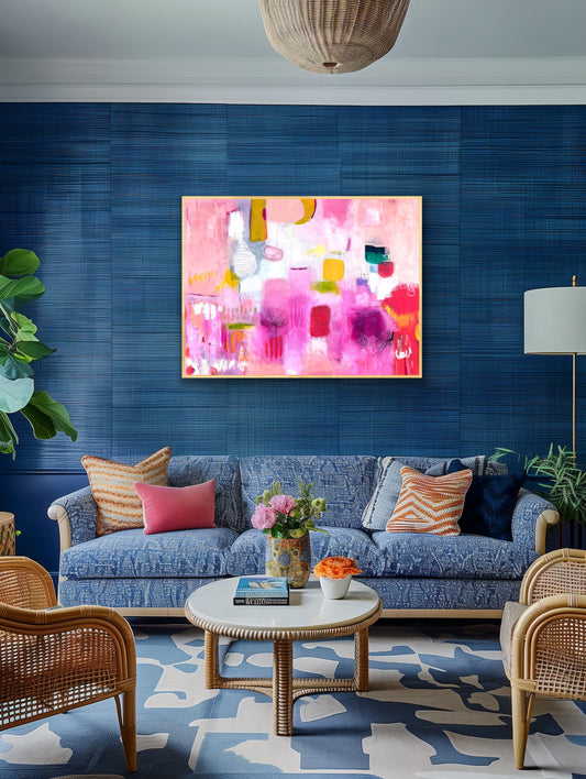 Summer's Bloom - Original Painting on Canvas - 36 x 48 inches