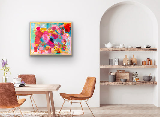 Italian Summer - Original Painting on Canvas - 24 x 30 inches - Mediterranean Moments Mini Series