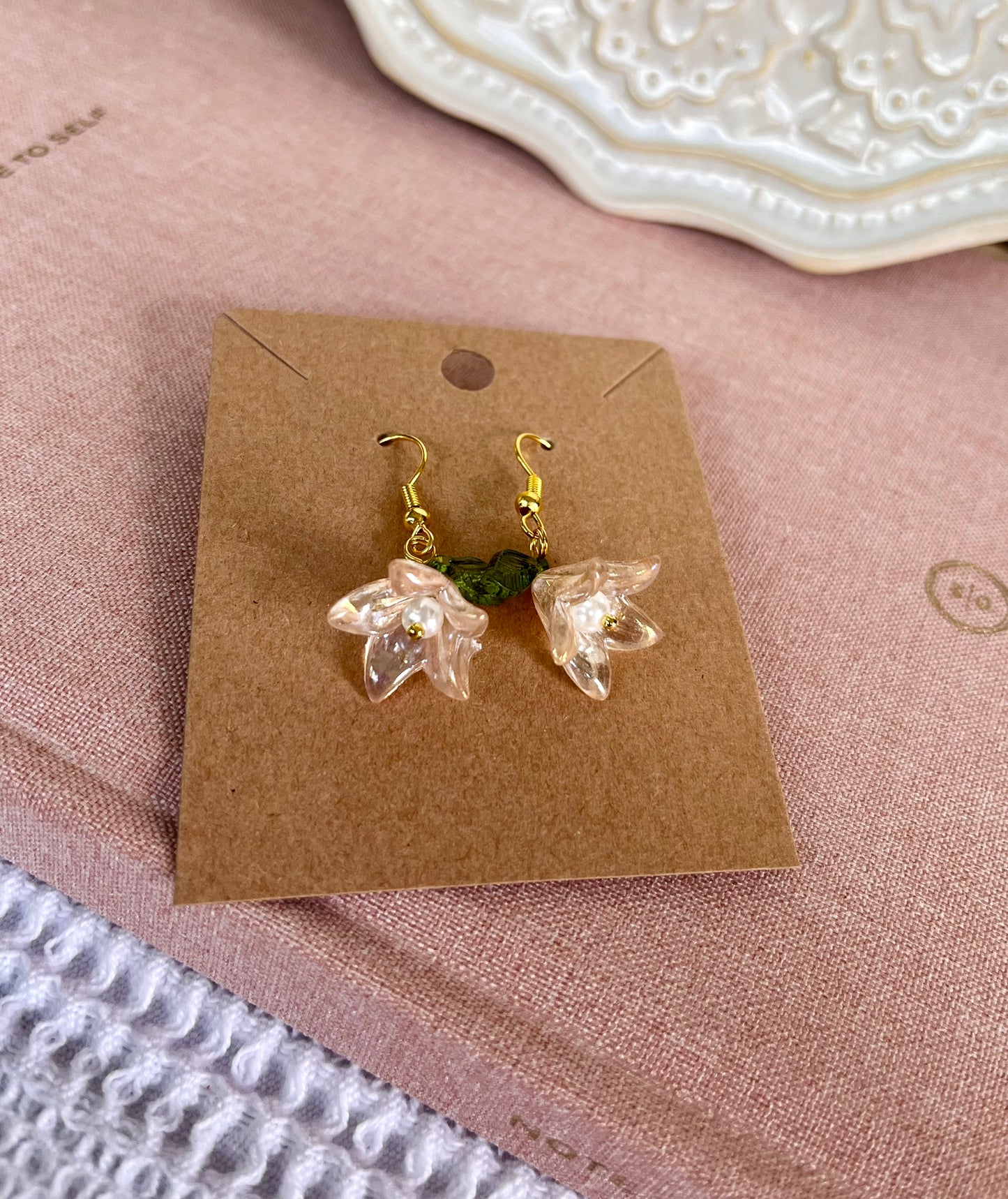 Flower Drop Earrings - Choose One Style