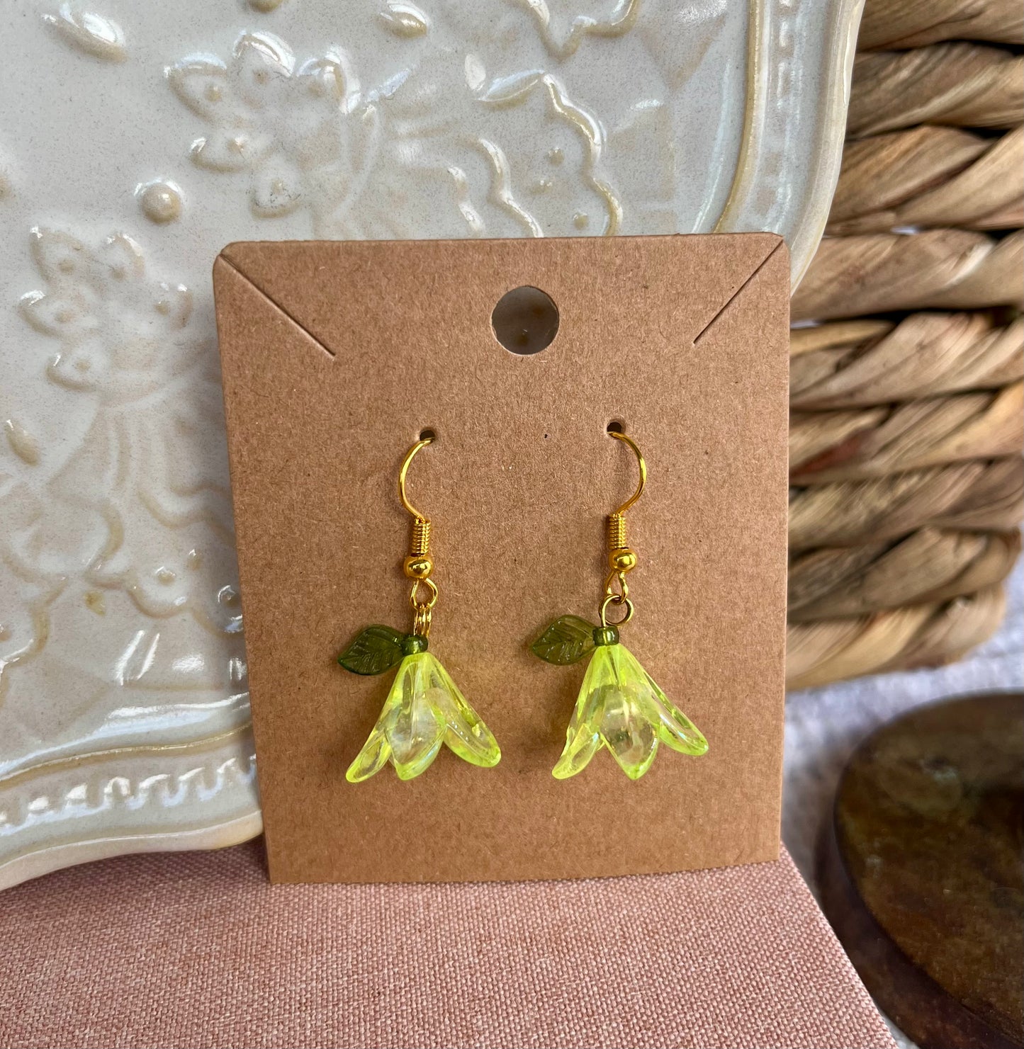 Flower Drop Earrings - Choose One Style