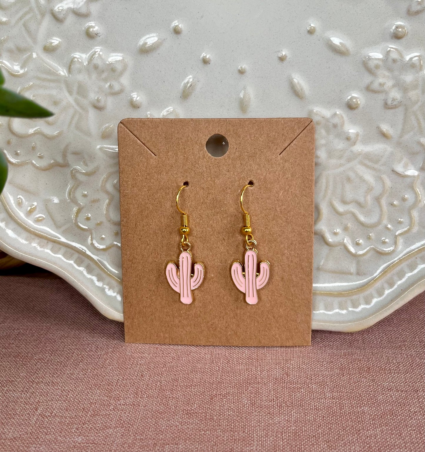 Cactus Charm Earrings - Choose One Style