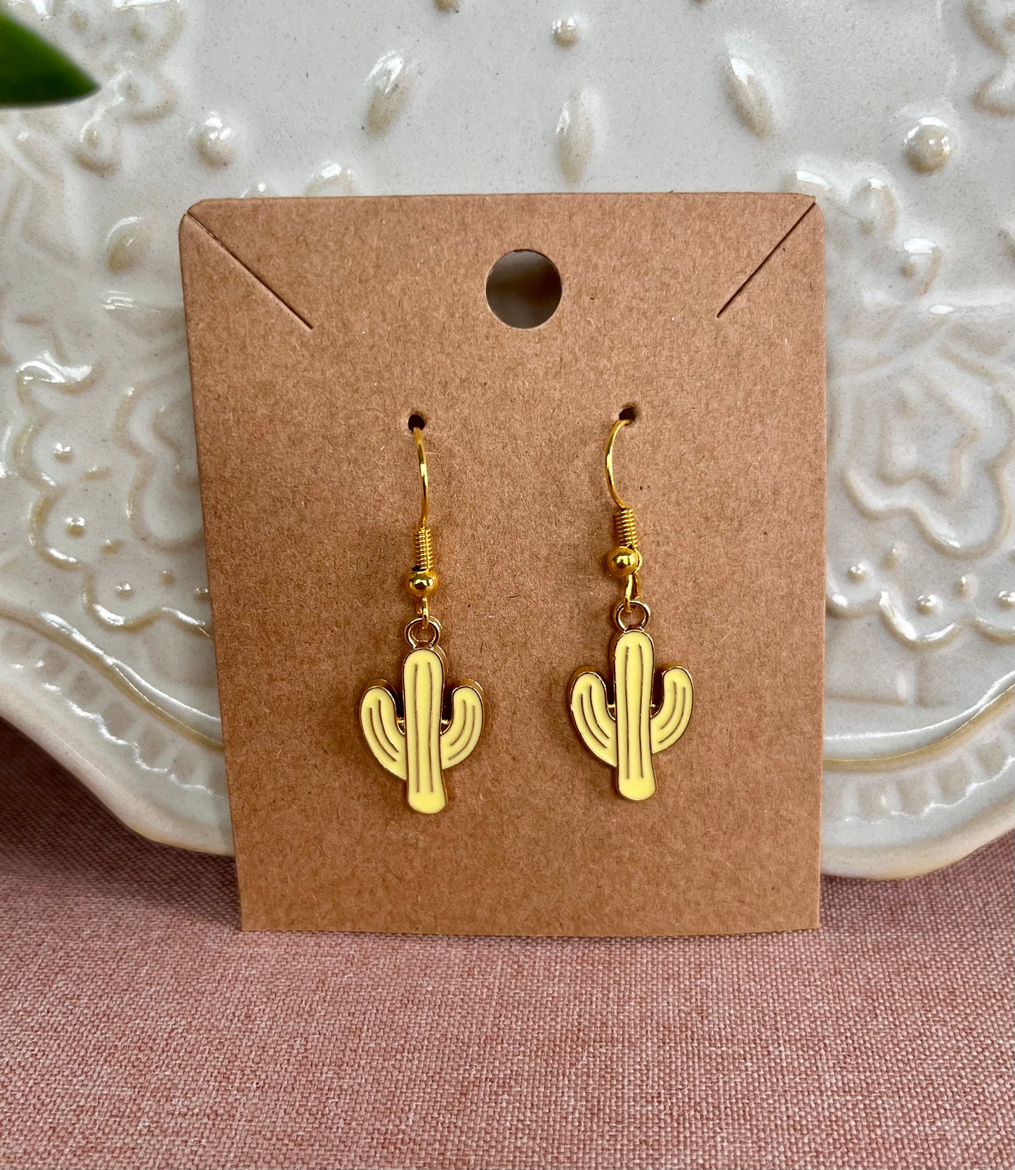 Cactus Charm Earrings - Choose One Style