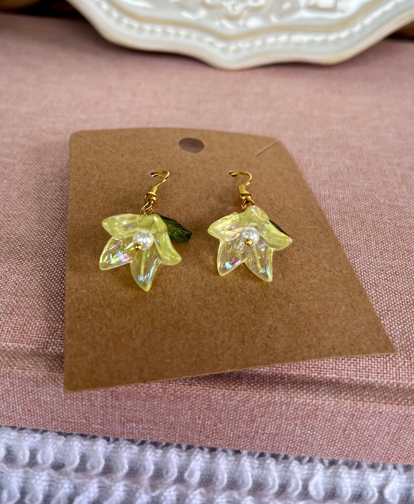 Flower Drop Earrings - Choose One Style